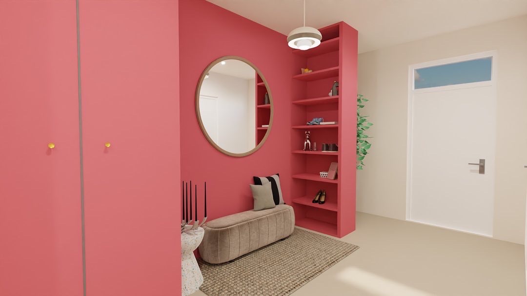 Hallway Storage Colorful